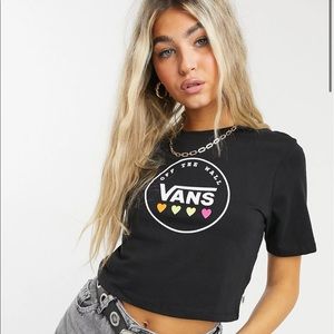Vans Black Heart t-shirt in black